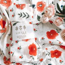 Red Poppy | Organic Cotton Swaddle