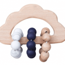 Eggplant Cloud Teething Toy